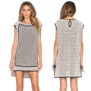 Tularosa Black and White Mini Dress